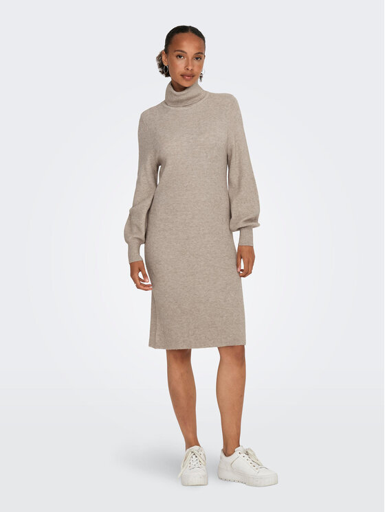 ONLY Плетена рокля 15309197 Бежов Comfort Fit за Жени цена
