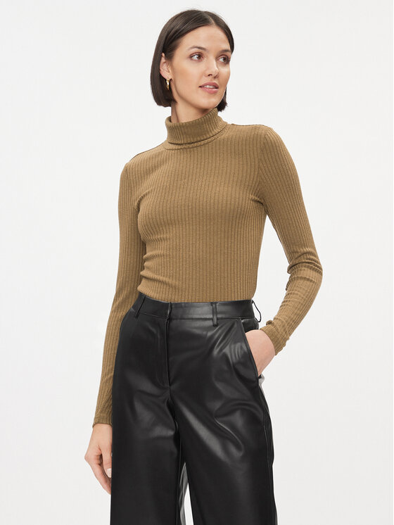 ONLY Поло 15307687 Кафяв Regular Fit за Жени цена