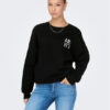ONLY Суитшърт 15275525 Черен Box Fit за Жени цена