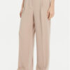 ONLY Текстилни панталони Leila 15338347 Бежов Wide Leg за Жени цена