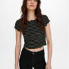 ONLY Тишърт Anits 15253651 Черен Regular Fit за Жени цена