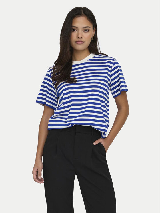 ONLY Тишърт Livina 15272227 Син Regular Fit за Жени цена