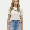ONLY Тишърт Lucy 15307412 Екрю Regular Fit за Жени цена