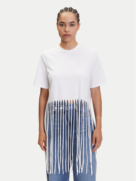 ONLY Тишърт Zinna 15325262 Бял Regular Fit за Жени цена