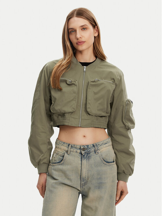 ONLY Яке бомбър Saga 15336303 Зелен Regular Fit за Жени цена