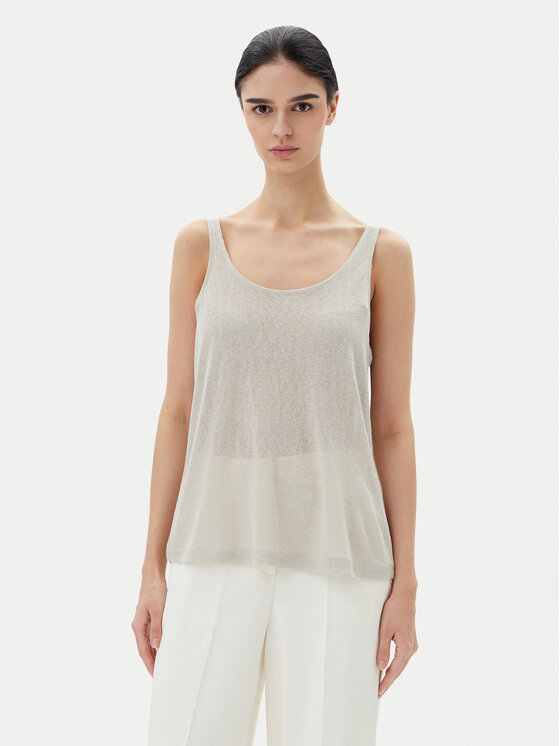 ONLY топ Frida 15194667 Бежов Regular Fit за Жени цена