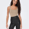 ONLY топ Lea 15278090 Бял Regular Fit за Жени цена