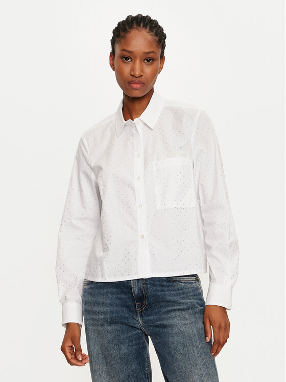 OUI Риза 89529 1340707 Бял Regular Fit за Жени цена