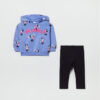 OVS Комплект суитшърт и клин MINNIE 1843611 Виолетов Regular Fit за Момичета цена