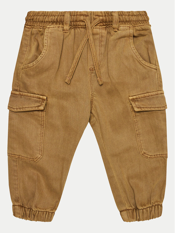 OVS Текстилни панталони 2099371 Кафяв Regular Fit за Момчета цена