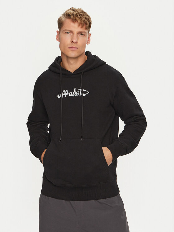 Off-White Суитшърт OMBB097F22FLE0081001 Черен Regular Fit за Мъже цена