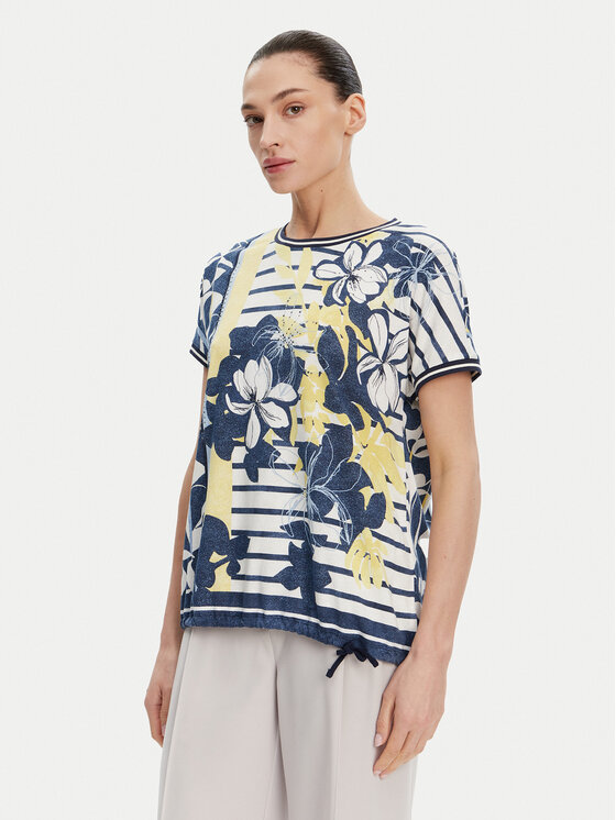 Olsen Тишърт 11105022 Тъмносин Regular Fit за Жени цена