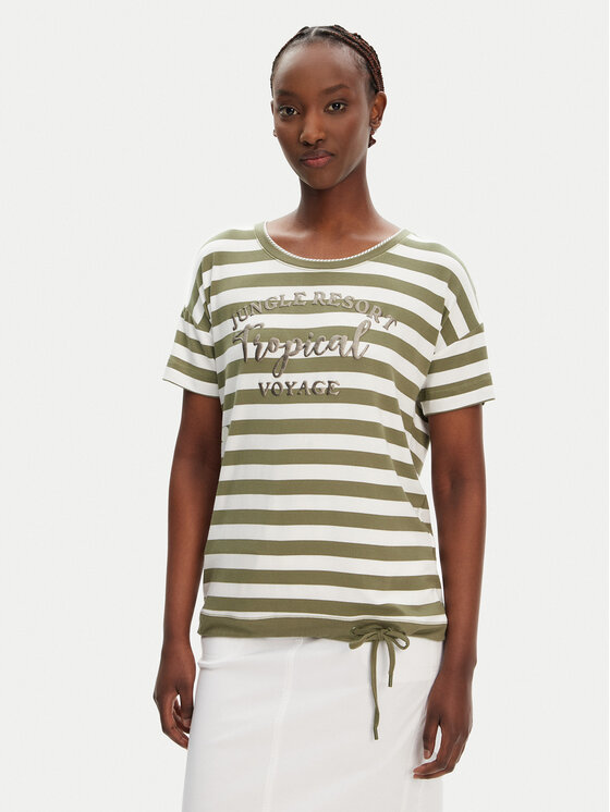 Olsen Тишърт 11105101 Зелен Regular Fit за Жени цена