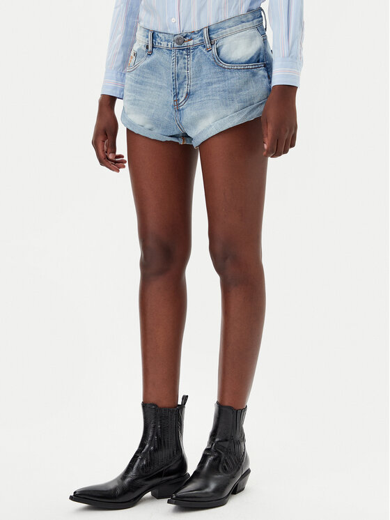 One Teaspoon Дънкови шорти Bandits 26785 Син Regular Fit за Жени цена