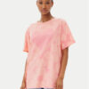 One Teaspoon Тишърт Love Sweat 26918 Розов Relaxed Fit за Жени цена
