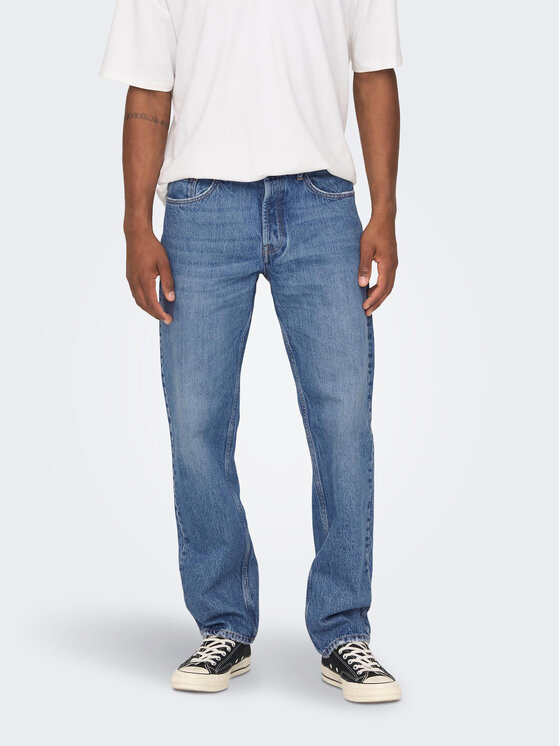 Only & Sons Дънки Edge 22024939 Син Loose Fit за Мъже цена