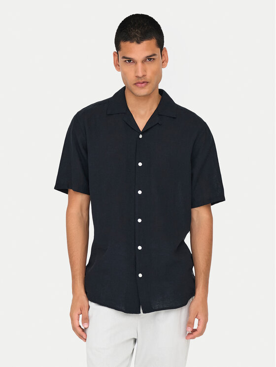 Only & Sons Риза Caiden 22025116 Черен Slim Fit за Мъже цена