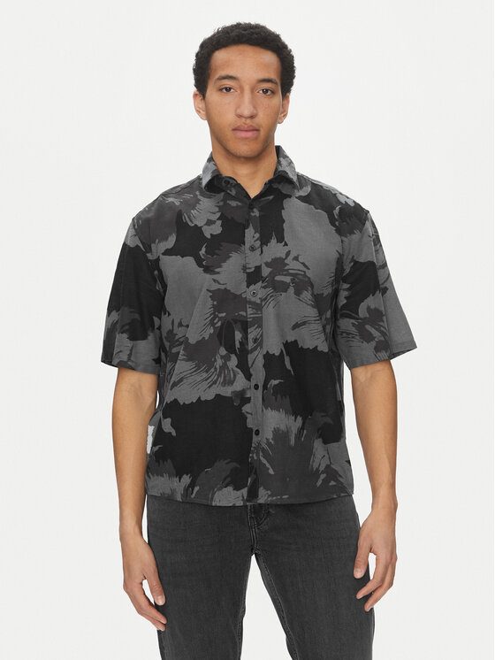 Only & Sons Риза Caiden 22032123 Сив Relaxed Fit за Мъже цена