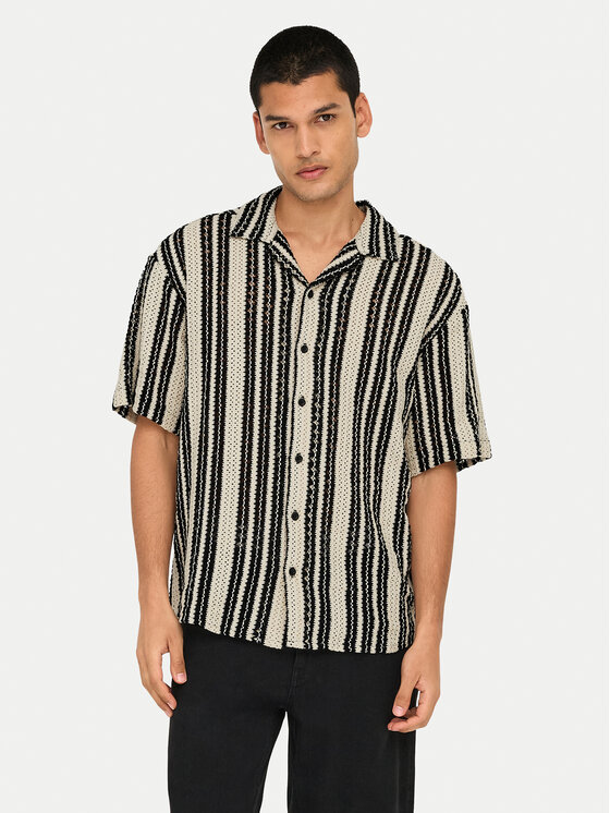 Only & Sons Риза Dani 22030511 Бежов Regular Fit за Мъже цена