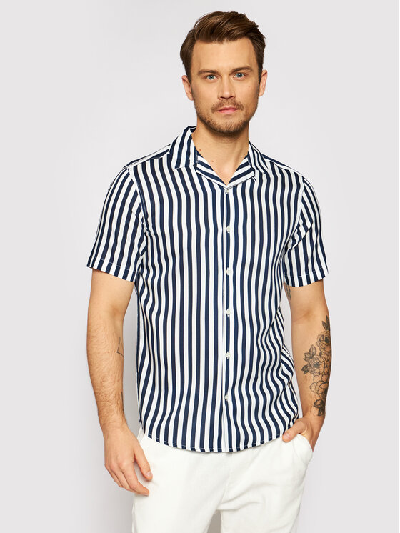 Only & Sons Риза Wayne 22013267 Тъмносин Regular Fit за Мъже цена
