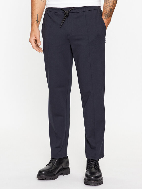 Only & Sons Текстилни панталони 22026131 Тъмносин Tapered Fit за Мъже цена