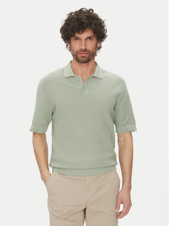 Only & Sons Тениска с яка и копчета Tony 22033571 Зелен Regular Fit за Мъже цена
