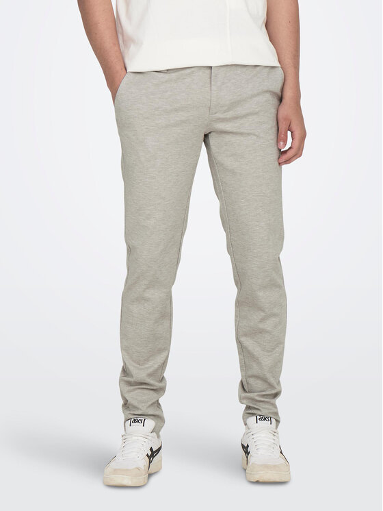 Only & Sons Чино панталони Mark 22026326 Сив Slim Fit за Мъже цена