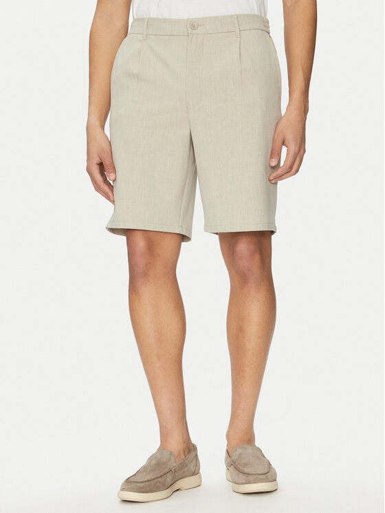Only & Sons Шорти от плат Lou 22032473 Бежов Regular Fit за Мъже цена