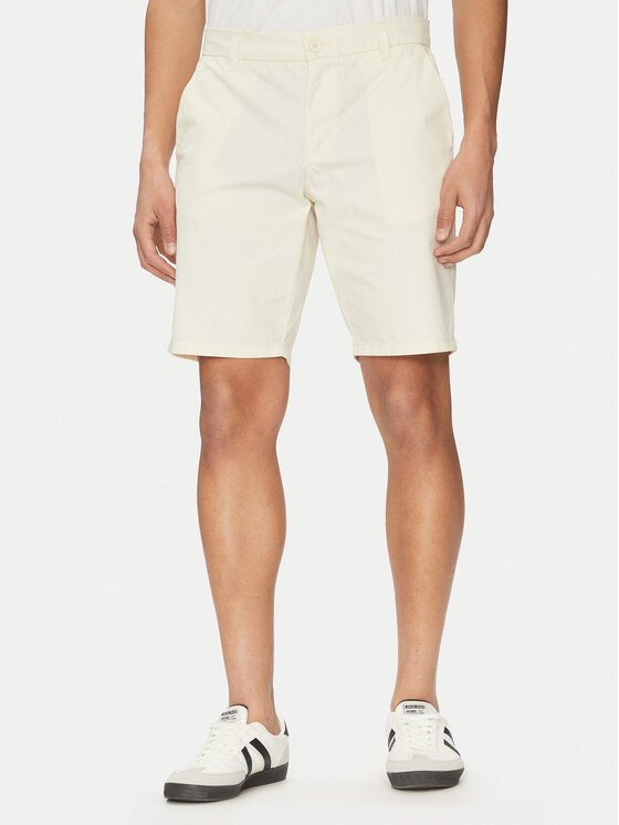 Only & Sons Шорти от плат Skal 22034682 Екрю Slim Fit за Мъже цена