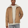 Only & Sons Яке от имитация на кожа 22026162 Бежов Regular Fit за Мъже цена