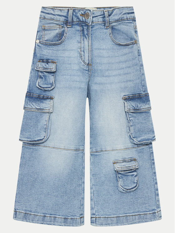 Original Marines Дънки DEA3535F Син Wide Leg за Момичета цена