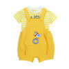 Original Marines Комплект тишърт и гащеризон DFP6040BM Жълт Regular Fit цвят на ниска цена