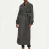 PINKO Вълнено палто Calice 104041 A23R I75 Сив Regular Fit за Жени цена