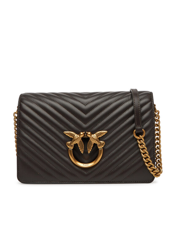PINKO Дамска чанта Love Click Classic PE 25 PLTT 100063 A0GK Кафяв за Жени цена