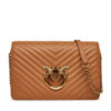 PINKO Дамска чанта Love Click Classic PE 25 PLTT 100063 A0GK Кафяв за Жени цена