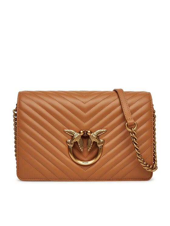 PINKO Дамска чанта Love Click Classic PE 25 PLTT 100063 A0GK Кафяв за Жени цена