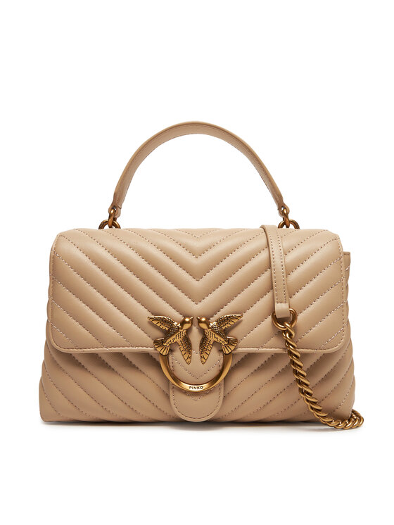 PINKO Дамска чанта Love Lady Puff Classic Cl PE 25 PLTT 100043 A0GK Бежов за Жени цена