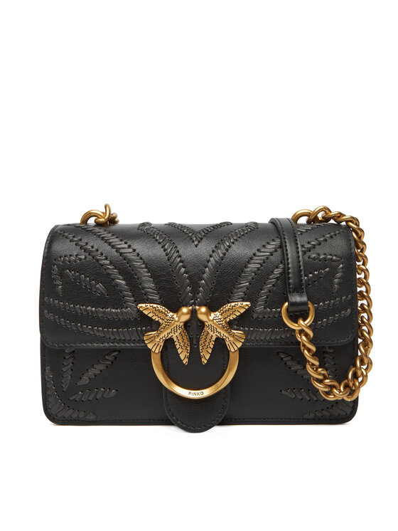 PINKO Дамска чанта Love One Mini Cl PE 25 PLTT 100059 A2C3 Черен за Жени цена