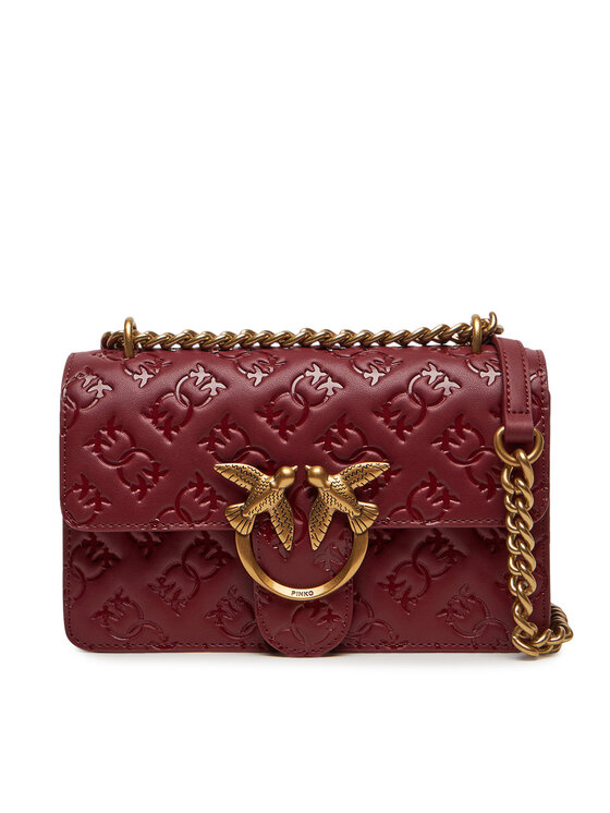 PINKO Дамска чанта Love One Mini Dc 100074 A1YB Y1HQ Бордо за Жени цена