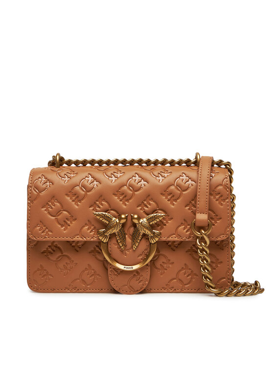 PINKO Дамска чанта Love One Mini Dc PE 25 PLTT 100074 A1YB Кафяв за Жени цена