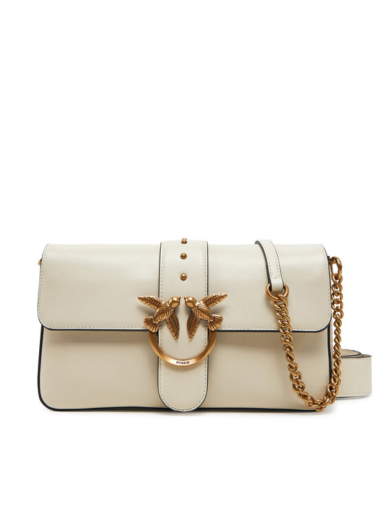 PINKO Дамска чанта Love One Mini Slouchy Fl PE 25 PLTT 104340 A0QO Екрю за Жени цена