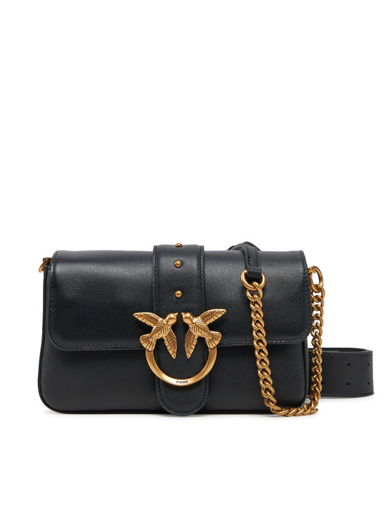 PINKO Дамска чанта Love One Mini Slouchy Fl PE 25 PLTT 104340 A0QO Черен за Жени цена