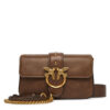 PINKO Дамска чанта Love One Mini Slouchy Fl PE 25 PLTT 104340 A2C2 Кафяв за Жени цена