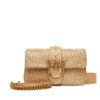PINKO Дамска чанта Love One Mini Slouchy Fl PE 25 PLTT 104340 A2CE Златист цвят на ниска цена