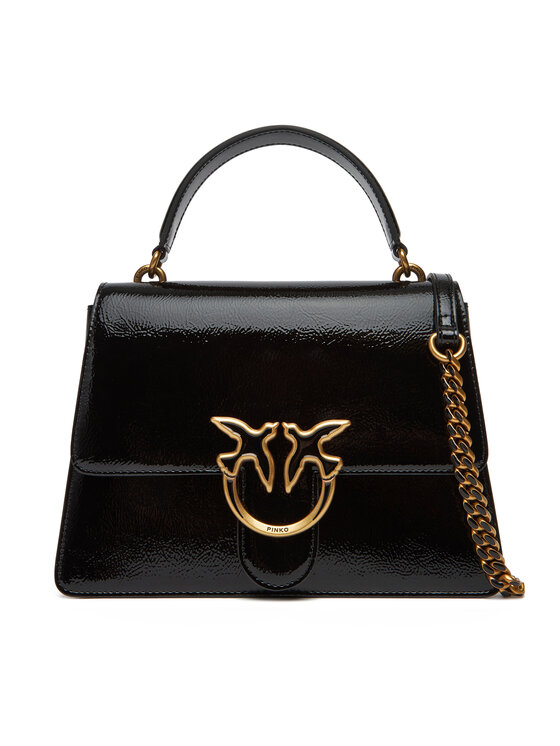 PINKO Дамска чанта Love One Top Handle Classic Light PE 25 PLTT 100066 A1UV Черен за Жени цена
