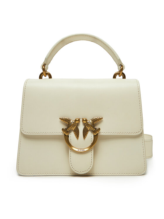 PINKO Дамска чанта Love One Top Handle Mini Light PE 23 PLTT 100071 A0F1 Екрю за Жени цена