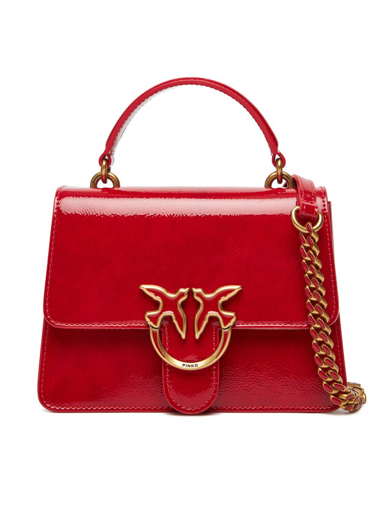 PINKO Дамска чанта Love One Top Handle Mini Light PE 25 PLTT 100071 A1UV Червен за Жени цена