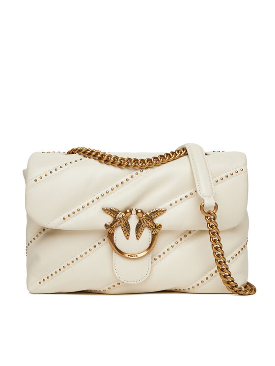 PINKO Дамска чанта Love Puff Classic Cl PE 25 PLTT 100038 A26T Екрю за Жени цена