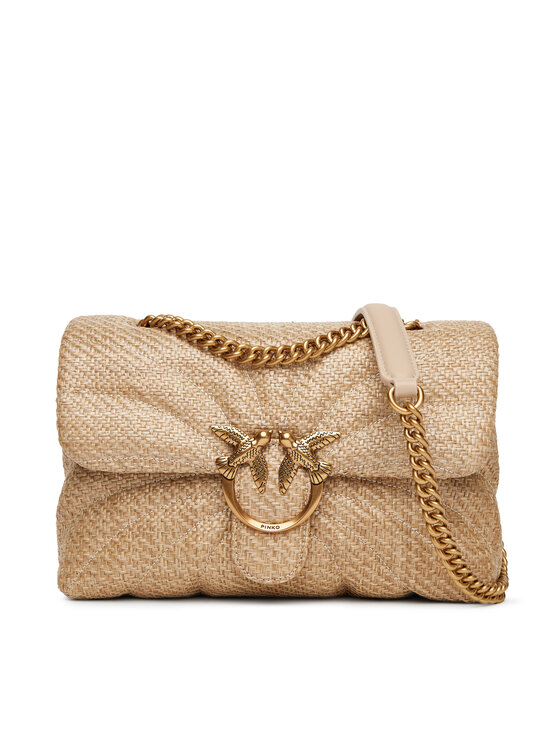 PINKO Дамска чанта Love Puff Classic Cl PE 25 PLTT 100038 A2C8 Бежов за Жени цена