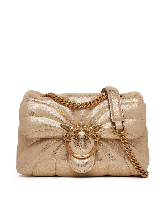 PINKO Дамска чанта Love Puff Mini Cl PE 25 PLTT 100039 A27F Златист за Жени цена